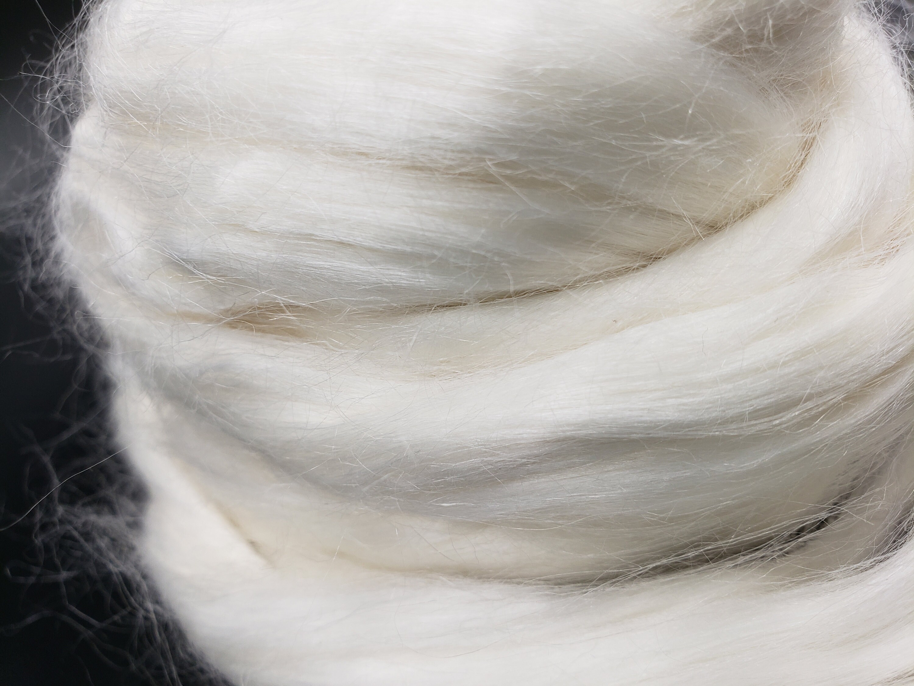 4 Ozs Pineapple Fiber Cellulose Combed Top Roving Spinning Etsy