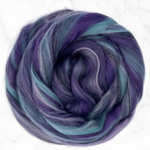 New Groove Merino/Maulbeerseide/Lamaseide, 120 ml Zopf, Kammzug, Kammzug, Kammzug, Spinn- oder Filzfaser, eigene Mischung