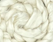 4 ozs Lotus Fiber, Cellulose, combed top, roving, spinning fiber, blending fiber, paper making, vegan fiber,