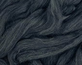 1 lb Dark Grey Merino combed top, 23 micron, roving, spinning fiber, felting fiber, fiber, spinning fiber, by the pound, wool, colored wool