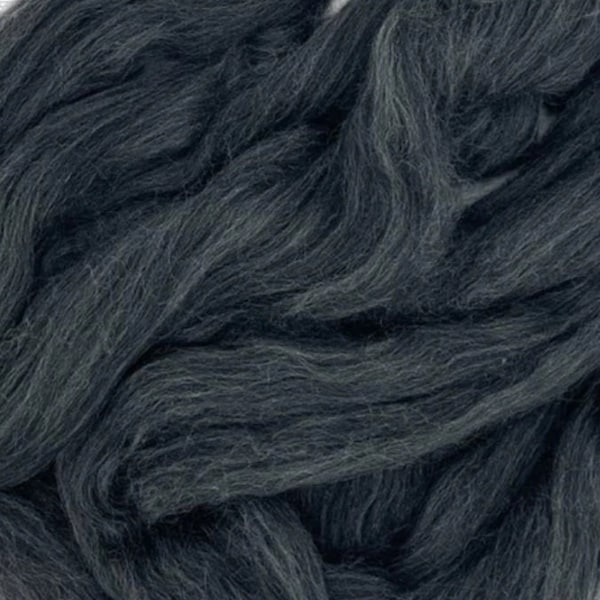 1 libra de merino gris oscuro peinado superior, 23 micrones, mecha, fibra de hilado, fibra de fieltrado, fibra, fibra de hilado, por libra, lana, lana de color