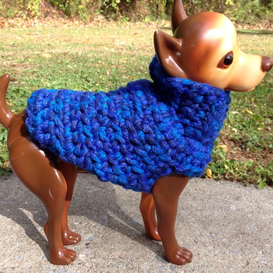 Absolute Zero, Custom Dog Sweater, Small Dog Sweater, Handmade Dog
