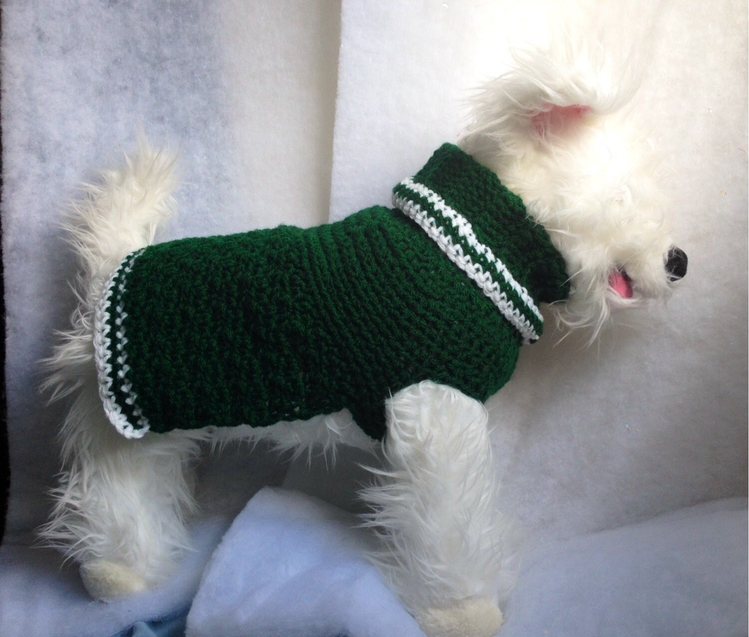 Jets Dog Sweaterdog Sweaterteam Dog Sweaterturtleneck Dog Etsy