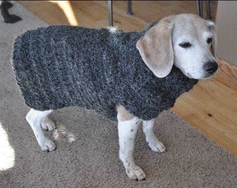 Alpaca Smoke, Custom Dog Sweater, Wool Dog Sweater, small Dog Sweater, Alpaca Dog Sweater, medium dog sweater, large Dog Sweater, dog jacket