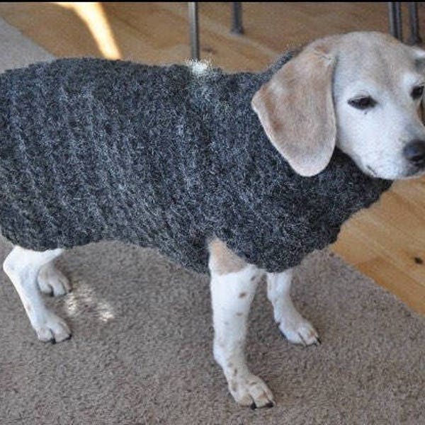 Alpaca Smoke, Custom Dog Sweater, Wool Dog Sweater, small Dog Sweater, Alpaca Dog Sweater, medium dog sweater, large Dog Sweater, dog jacket