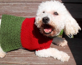 Jingle Belle, CUSTOM Dog Sweater,Dog Sweaters,Small Dog Sweater,Christmas Dog Sweater, Large Dog Sweater, Dog Sweater Christmas, Handmade