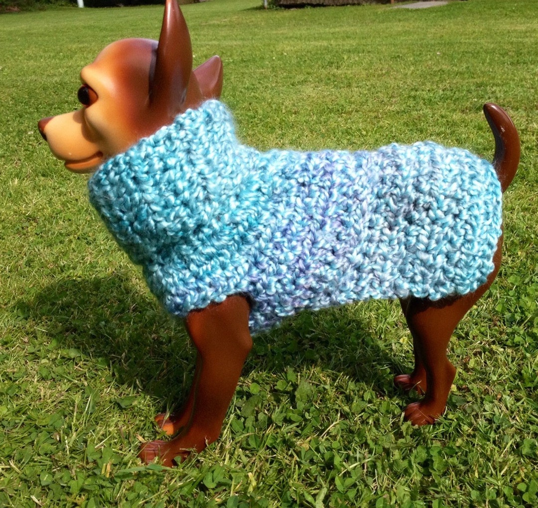 Blue De France, Custom Dog Sweater,blue Dog Sweater, Handmade Dog