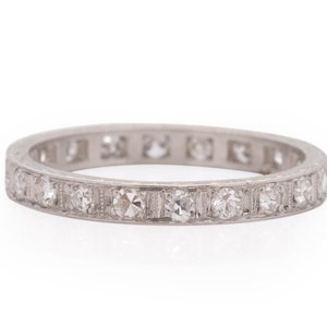 Circa 1930 Art Deco Platinum .50ct Old European Brilliant Diamond Engagement Ring - VEG#1747