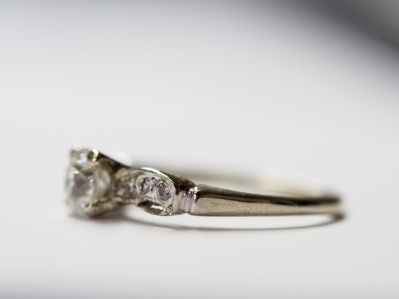 Antique Engagement Ring w/ Old Miner .70ct Diamon… - image 2