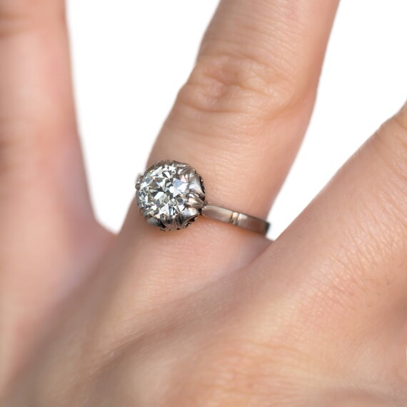 Circa 1910s Edwardian Platinum 0.96ct Circular Br… - image 7