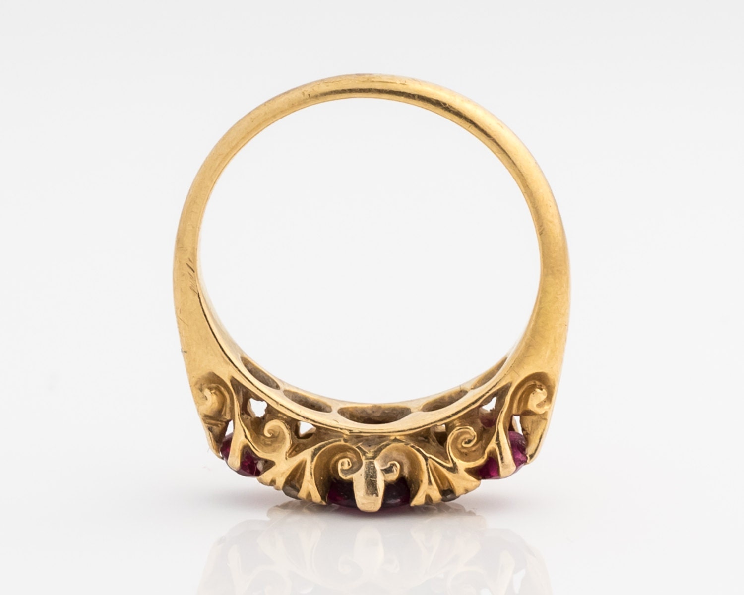 Circa 1930s Deco 1cttw Ruby & .10ct Diamond Handmade Ring ATL | Etsy