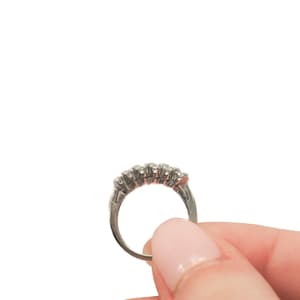 Circa 1950s Antique Marquise Diamond Band Ring