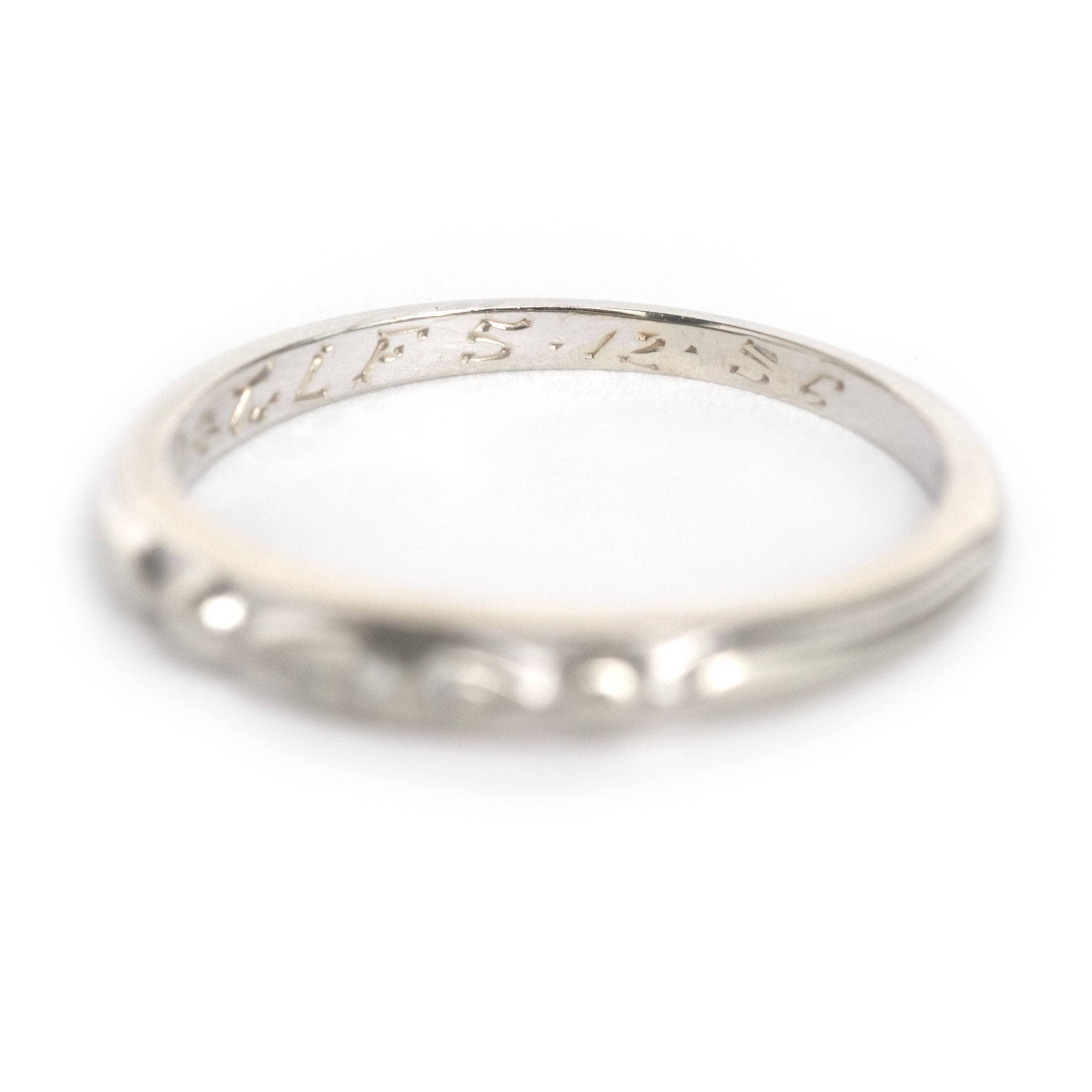 Circa 1936 18K White Gold .03cttw Antique Single Cut Diamond