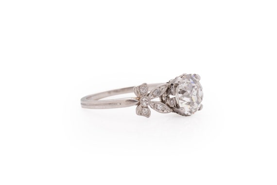 Circa 1900 Edwardian Platinum GIA Certified 1.62c… - image 4