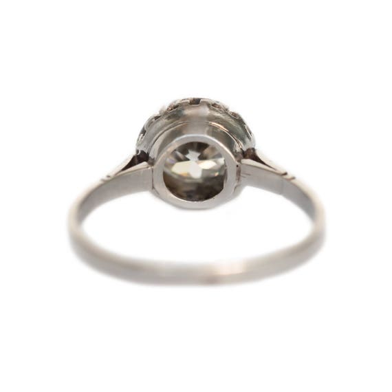 Circa 1910s Edwardian Platinum 0.96ct Circular Br… - image 4