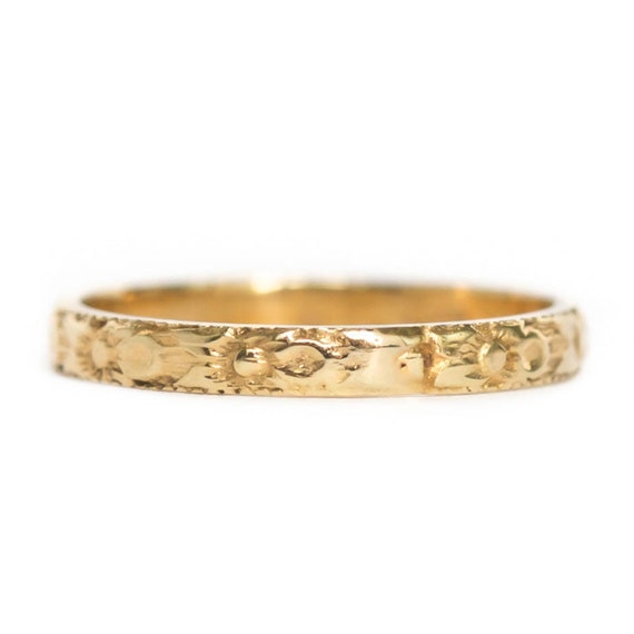Circa 1890's Victorian 10K Yellow Gold Baby Ring - VEG#876