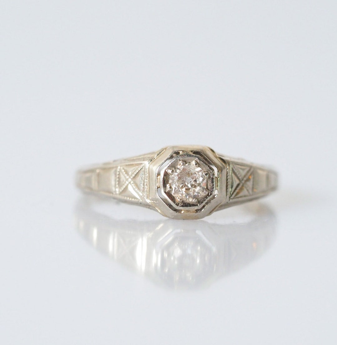 Buy Antique Diamond Engagement Ring *.18ct * VEG#143 Online in