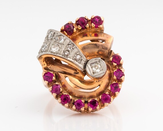 Circa 1940s Retro Old Mine & Old European Diamond… - image 1