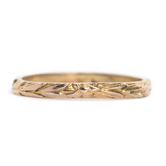 Circa 1890's Victorian 10K Yellow Gold Baby Ring - VEG#880