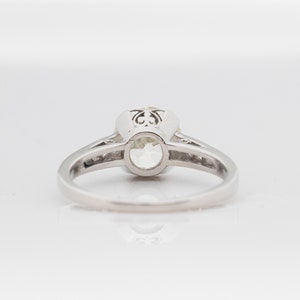 Circa 1920s Gia 2.04ct Old European Brilliant Diamond Platinum Engagement Ring