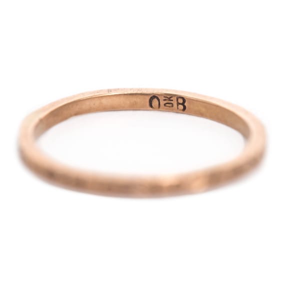 Circa 1890's Victorian 10K Yellow Gold Baby Ring - VEG#879 View 2