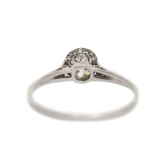 Circa 1910s Edwardian Platinum 1.01ct Old Europea… - image 4