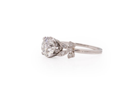 Circa 1900 Edwardian Platinum GIA Certified 1.62c… - image 2