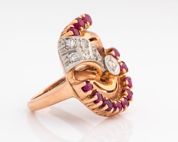 Circa 1940s Retro Old Mine & Old European Diamond… - image 3