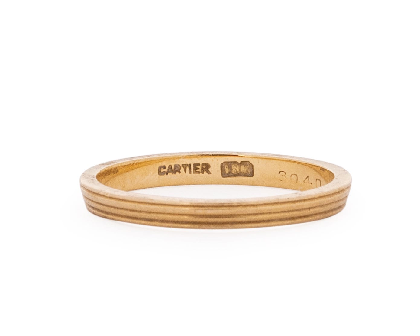 Circa 1920 Art Deco Cartier 18K Yellow Gold Wedding Band VEG1537 Etsy