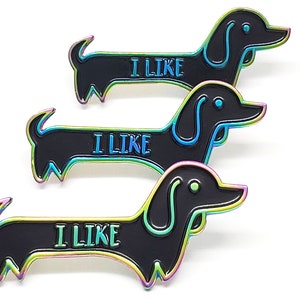 Funny Dog enamel Pin - Daushaund dog pin