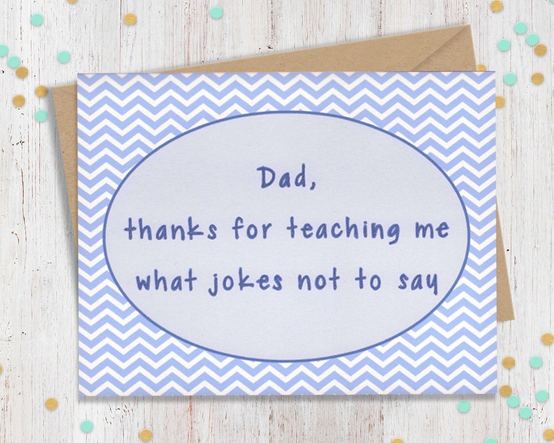 Fathers Day Card Funny Card for Dad Handmade Card Fathers image 1