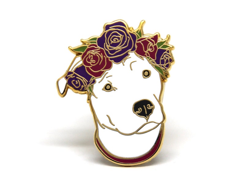 Picture of Enamel Pin Dog Enamel Pin Dog Lover Gift Pit Bull Pin - Etsy