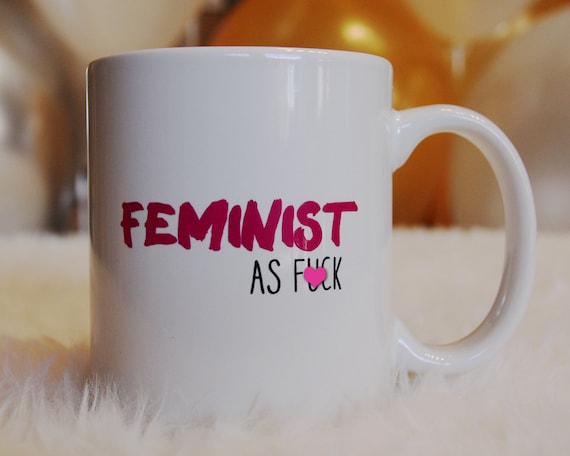 Mature Feminist Holiday Gift - Democrat Christmas Ceramic Coffee Mug