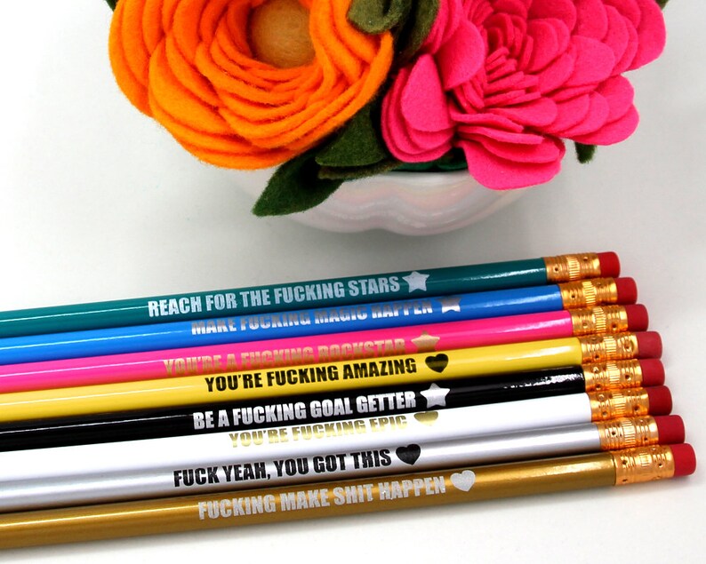 Holiday Gifts for Coworkers Christmas Gifts under 10.00 Stationery Pencil Set image 4