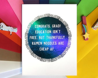 Funny Card for Graduate - High School Senior - College Graduation Card