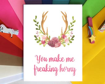 Flirty Greeting Card, Naughty Card, Love Card, Card for Him, Card for Her, I Love You Card, Valentines Day Card, Funny Love Card