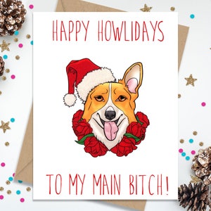 Funny Holiday Card for Best Friend Christmas Card for Her image 2