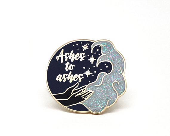 Death Positive Enamel Pin - Mourning Jewelry - Death and Loss Art - Funeral Keepsake - Grief and Loss