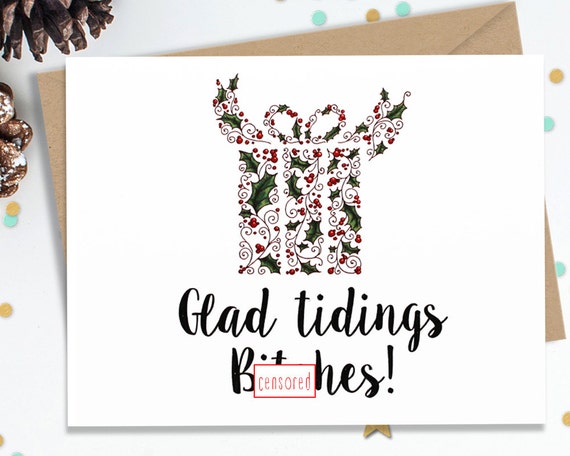 Mature Christmas Card - Funny Holiday Card for Her