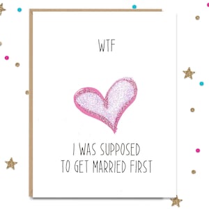 Mature Getting Married, Wedding Card, Card for Bride, Card for Groom, Wedding Congratulations, Card for Best friend, Wedding Gift, wedding