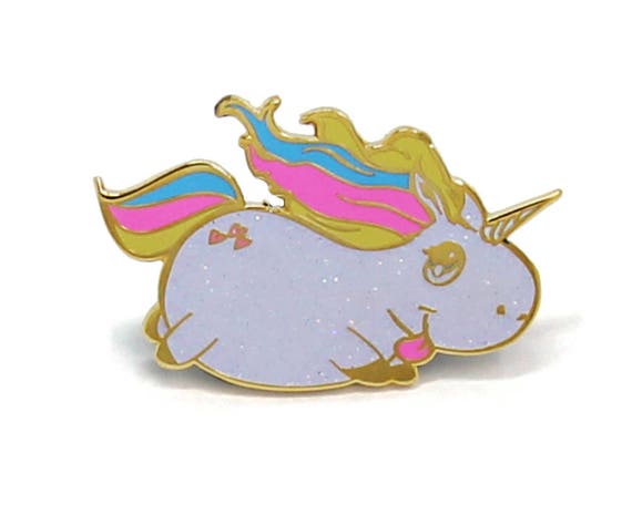 Glitter Unicorn Enamel Pin - Unicorn Birthday Party