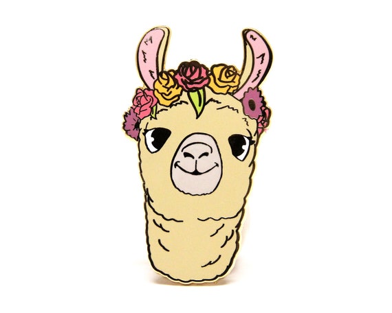 Cute Llama Enamel Pin - Alpaca Jewelry