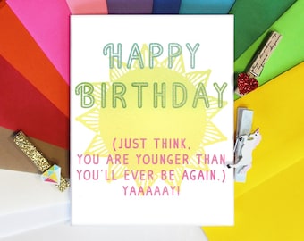 Birthday Card for Best Friend, Birthday Card Funny, Birthday Card for Her