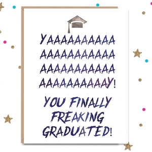 Graduation Card, Card for Graduate, Congratulations Card, Funny Grad Card, Card for Graduation, Congrats Grad, Funny Card for Graduate image 1