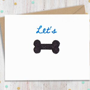 Let's Bone, Valentines Card, Funny Valentines Card, Funny Valentine, Fun Greeting, Valentine for Him, Valentine for Her, Suggestive Card
