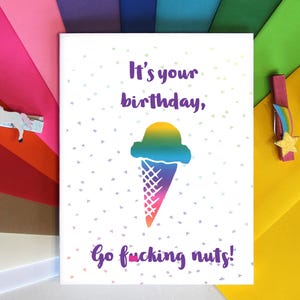 Birthday Card Funny For Him / Gift for her