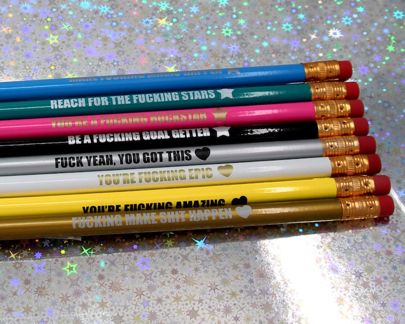 Holiday Gifts for Coworkers Christmas Gifts under 10.00 Stationery Pencil Set image 5