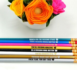 Holiday Gifts for Coworkers Christmas Gifts under 10.00 Stationery Pencil Set image 3