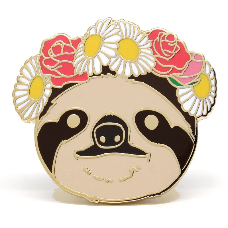 Sloth Brooch - Etsy