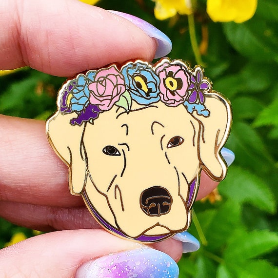 Yellow Labrador Retriever Enamel Pin - Yellow Lab Dog - Dog Lover Gift - Christmas Gift - Dog Jewelry